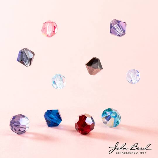 John Bead Preciosa 4mm Czech Crystal Rondelle Beads